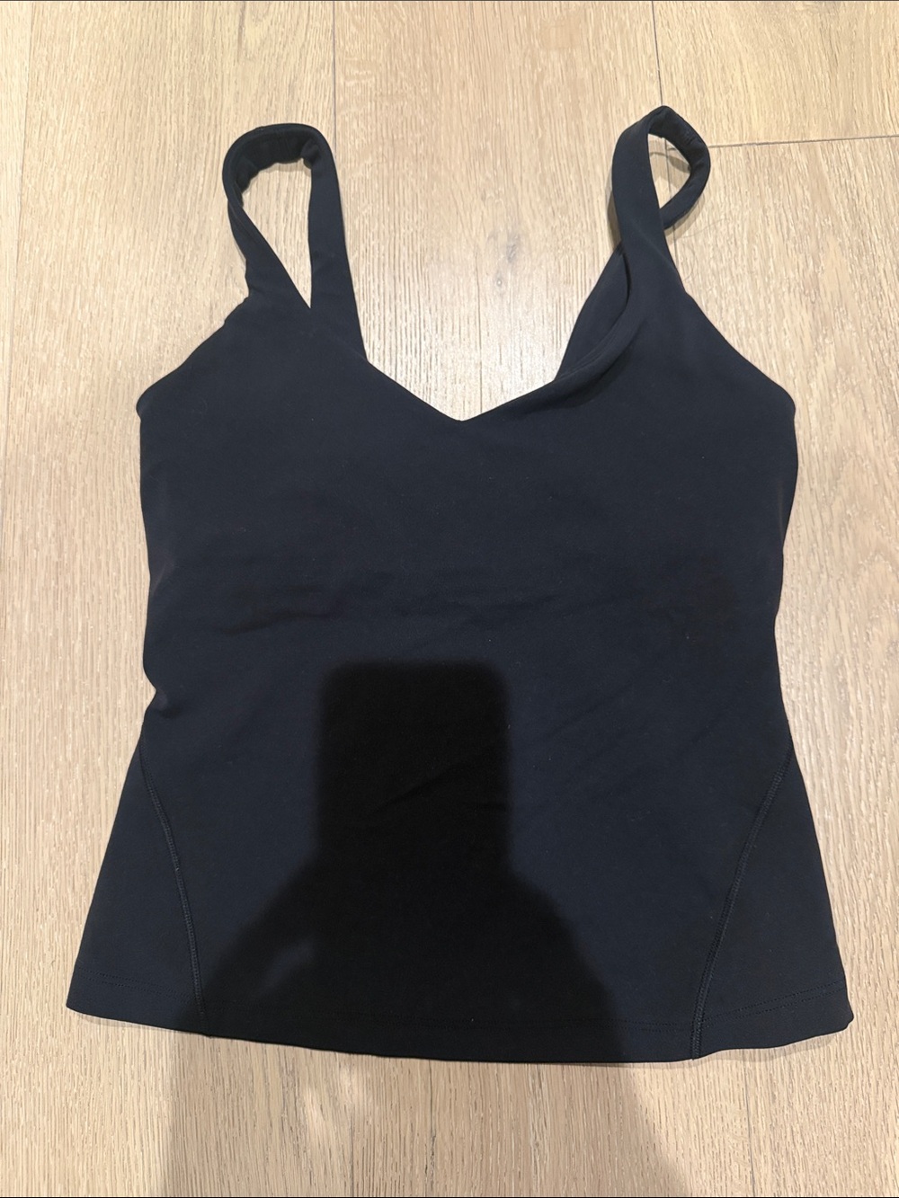 Lululemon tank- Black Women's V-Neck Tank Top